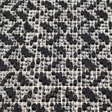 Non Slip Rug for Kitchen Living Room Black Check Flat Weave Natural Look Durable Area Mat