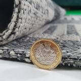 Grey Geometric Rug 100% Cotton Small Extra Large XL Washable Modern Flat Weave Carpet Woven Room Mat