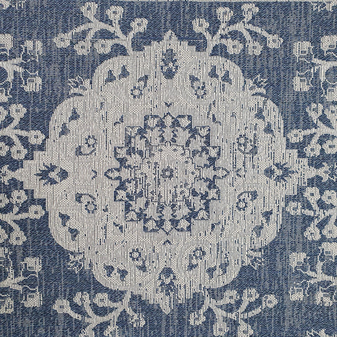 Navy Oriental Rug Large Small Rug Runner Cotton Washable Rugs Recycled Cotton Large Small