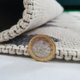 Cream Diamond Rug 100% Cotton Washable Flat Weave Mat Woven Living Room Bedroom Carpet Small Extra Large Small