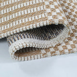 Cotton Rugs Small Extra Large Runners Mustard Yellow Cream White Washable Flat Weave Carpets Striped Woven Area Mats