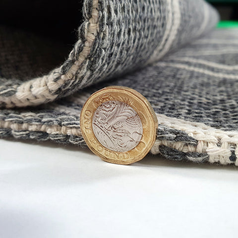 Grey Rug Diamond Pattern 100% Cotton Small Extra Large Runner Washable Flatweave Carpet Living Room Bedroom Woven Mat