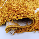 Mustard Shaggy Rug Large Small Soft Thick for Living Room Bedroom Lounge
