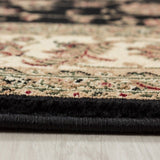 Large Traditional Rug Small Oriental Black Beige Patterned Carpet Room Floor Mat