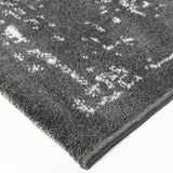 Grey Rug Anthracite Oriental Carpet New Microfiber Floor Mat Living Room Bedroom