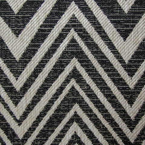 Grey Black Zig Zag Rug Flat Weave Jute Look Chevron Carpet Small Large Long Kitchen Hallway Runner Indoor Mat