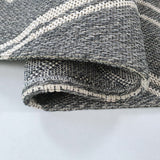 Grey Rug Diamond Pattern 100% Cotton Small Extra Large Runner Washable Flatweave Carpet Living Room Bedroom Woven Mat