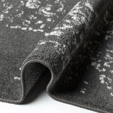 Grey Rug Anthracite Oriental Carpet New Microfiber Floor Mat Living Room Bedroom
