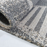 Grey Mustard Rug Geometric 100% Cotton Small Extra Large XL Washable Modern Flat Weave Carpet Woven Living Room Mat
