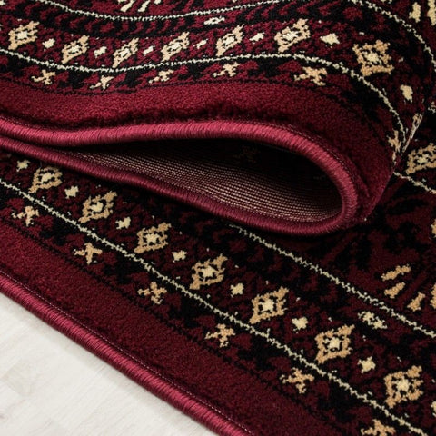 Red Oriental Rug Thick Soft Woven Traditional Carpet Extra Large Small Living Room Bedroom Mat