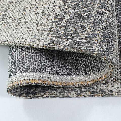 Grey Mustard Rug Geometric 100% Cotton Small Extra Large XL Washable Modern Flat Weave Carpet Woven Living Room Mat