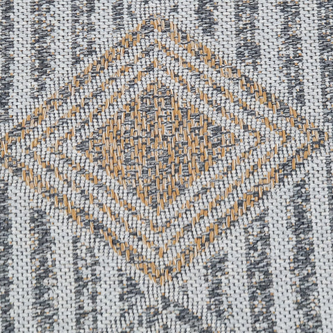 Grey Rug Modern Shabby Chick Pattern 100% Cotton Small Large XL Washable New Mat Flat Weave Rugs Stirped Diamond Design