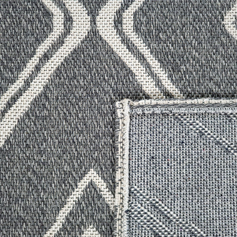 Grey Rug Diamond Pattern 100% Cotton Small Extra Large Runner Washable Flatweave Carpet Living Room Bedroom Woven Mat