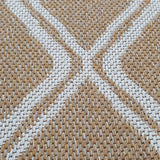 Cotton Washable Rug Beige Mustard Diamond Flat Weave Carpet Large Small Runner
