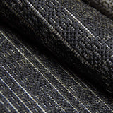 Kitchen Rug Black Grey Silver Border Pattern Hard Wearing Flat Weave Carpet Indoor Floor Mat