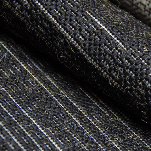 Kitchen Rug Black Grey Silver Border Pattern Hard Wearing Flat Weave Carpet Indoor Floor Mat