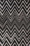 Grey Black Zig Zag Rug Flat Weave Jute Look Chevron Carpet Small Large Long Kitchen Hallway Runner Indoor Mat