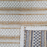 Cotton Rug Yellow Mustard Cream Striped Small Large Runner Washable Living Room Bedroom Flat Woven Carpet Area Mat