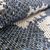 Cotton Washable Rug Navy Blue Grey Diamond Moroccan Pattern Large Small Runner Carpet Mat Rug