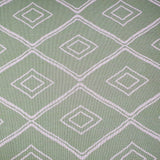 Green Cotton Rug Large Small Dimond Patterned Rug Runner Pastel Light Green Carpet Living Room Bedroom Mat Flatweave Washable Rug