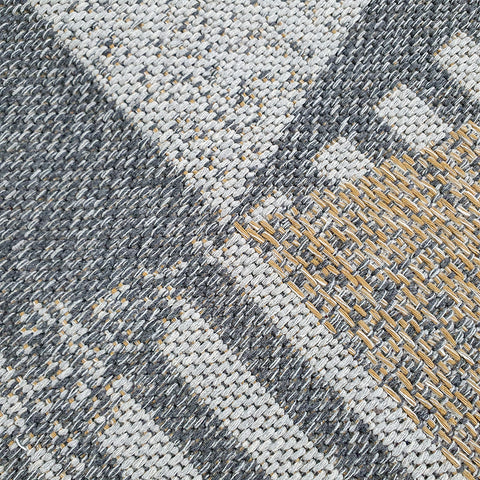 Grey Mustard Rug Geometric 100% Cotton Small Extra Large XL Washable Modern Flat Weave Carpet Woven Living Room Mat