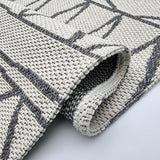 Cotton Rug Cream Aztec Woven Carpet Machine Washable Rugs Large XL Small