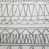 Cotton Runner Rugg 300cm Boho Cream Grey Runner Long Hallway Carpet Machine Washable