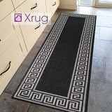 Black Runner Hallway Kitchen Hall Runners Flat Weave Long Rug Capret