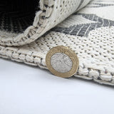Runner Rug Cream Grey Washable Hallway Runner Rug Flatweave Living Room Bedroom Runner