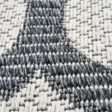 Cream Grey Cotton Runner Rug Flatweave 300cm Long Carpet