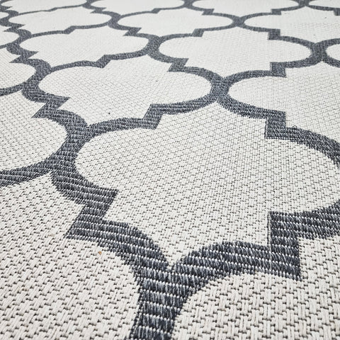Cream Runner Rug Bedroom 300cm Flatweave Washable Hallway Runner Carpet