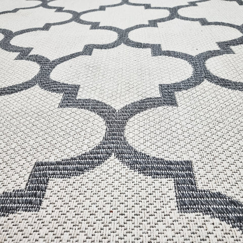 Cream Cotton Rug Grey Trellis Pattern Large Small Washable Area Rug Living Room Bedroom Carpet Mat
