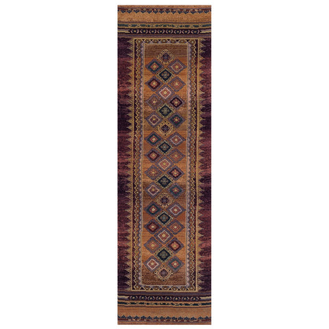 Striped Rug Runner Multicoloured Colourful Long Carpet for Hallway Living Room Bedroom