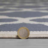 Grey Beige Rug Indoor Outdoor Modern Pattern Mat Flat Weave Floor Hallway Carpet
