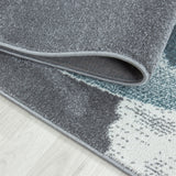 Kids Animal Rug Grey Blue Sleeping Dragon Pattern Childrens Bedroom Play Room Floor Mat Baby Nursery Girls Boys Unisex Stars Carpet Small Large 120x170 160x230 80x150 120 160 Round Polypropylene Friese Short Low Pile