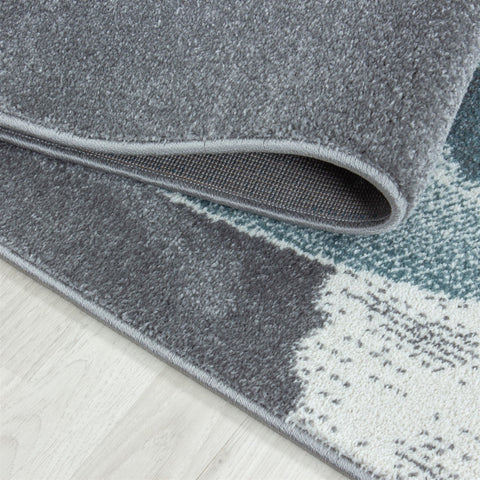Kids Animal Rug Grey Blue Sleeping Dragon Pattern Childrens Bedroom Play Room Floor Mat Baby Nursery Girls Boys Unisex Stars Carpet Small Large 120x170 160x230 80x150 120 160 Round Polypropylene Friese Short Low Pile