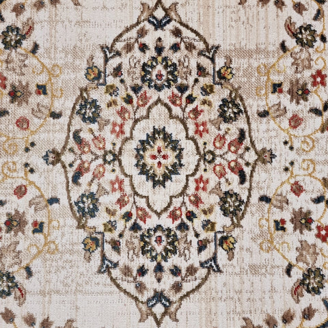 Traditional Oriental Rug Beige Cream Multicolour Carpet Large Living Room Mats