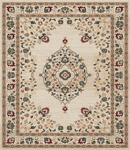 Traditional Oriental Rug Beige Cream Multicolour Carpet Large Living Room Mats