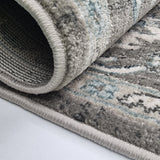 Traditional Rug Grey Blue Oriental Pattern Large Small Floral Bedroom Carpet Mat