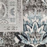 Traditional Rug Grey Blue Oriental Pattern Large Small Floral Bedroom Carpet Mat