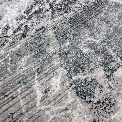 Abstract Grey Rug Marble Striped Pattern Large Small Living Room Bedroom Runner Area Mat