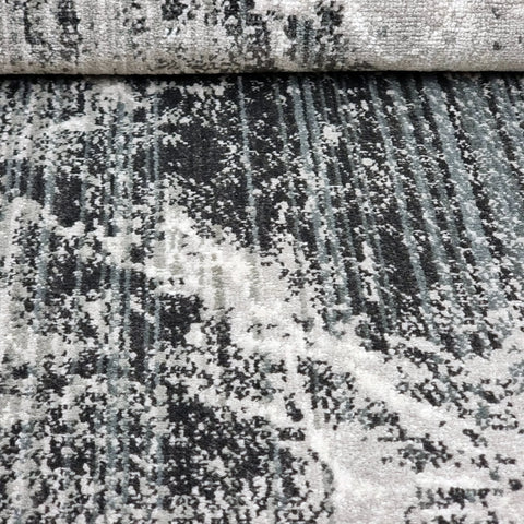 Abstract Grey Rug Marble Striped Pattern Large Small Living Room Bedroom Runner Area Mat