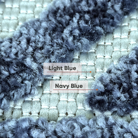 Navy Blue Rug Geometric Extra Large Small Trellis for Living Room Dining Room