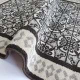 Grey Trellis Rug Oriental Pattern Carpet Small Large Woven Low Pile Living Room Mats