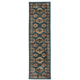 Teal Blue Runner Vintage Oriental Long Runner Rug Hallway Mat