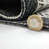 Cotton Runner Rug 300cm Black Grey Machine Washable Natural Runner for Bedroom Hallway