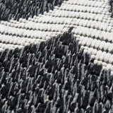 Runner Rug Black Moroccan Trellis 300cm Runner Mchine Washable Bedside Living Room Bedroom Hallway Dining Room