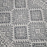 Cream Aztec Rug 100% Cotton Natural Rug Machine Washable Geometric Pattern