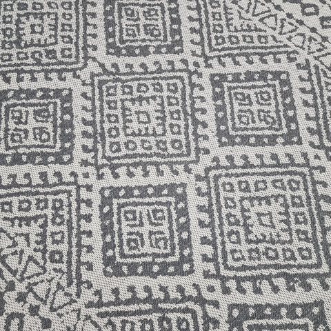 Cream Aztec Rug 100% Cotton Natural Rug Machine Washable Geometric Pattern