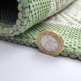 Cotton Rug Green Washable Geometric Woven Rug Mat for Bedroom Living Room Large Small